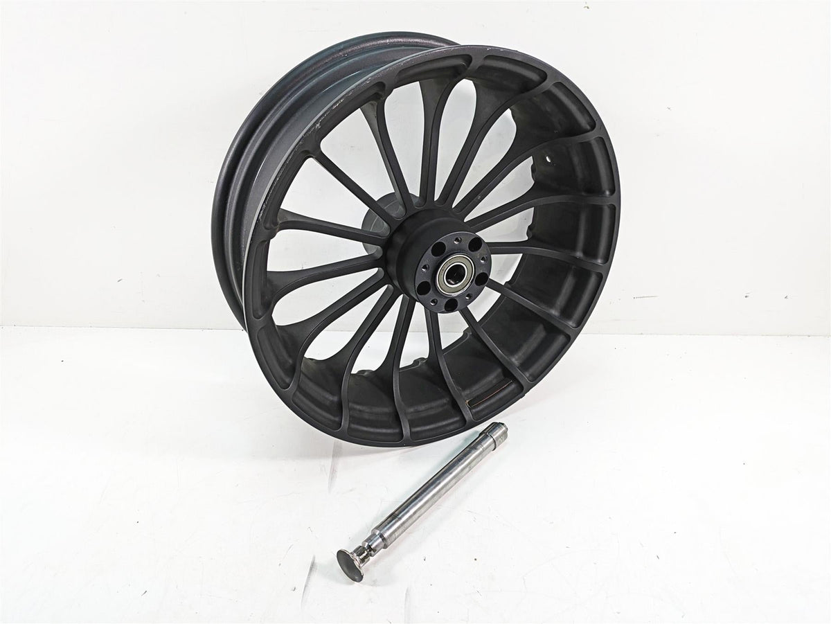 2018 Harley Touring FLHXSE CVO Street Glide Native Customs Turbine Talon 18x5.5 Fat Front Wheel Rim {{ shop.shopifyCountryName }} - Mototech271