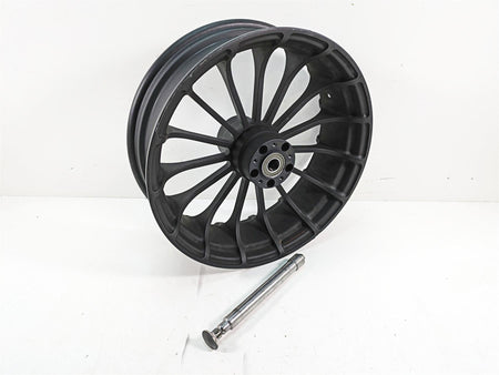 2018 Harley Touring FLHXSE CVO Street Glide Native Customs Turbine Talon 18x5.5 Fat Front Wheel Rim {{ shop.shopifyCountryName }} - Mototech271