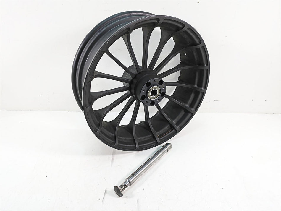 2018 Harley Touring FLHXSE CVO Street Glide Native Customs Turbine Talon 18x5.5 Fat Front Wheel Rim {{ shop.shopifyCountryName }} - Mototech271