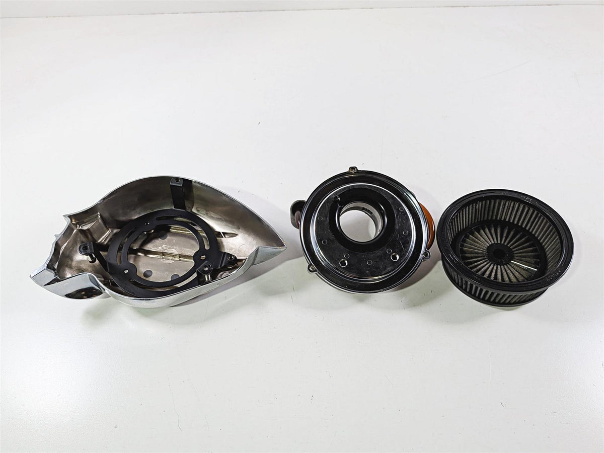 2005 Harley Softail FLSTFSE CVO Fat Boy Kuryakyn Chrome Skull Air Cleaner 950274-Mototech271