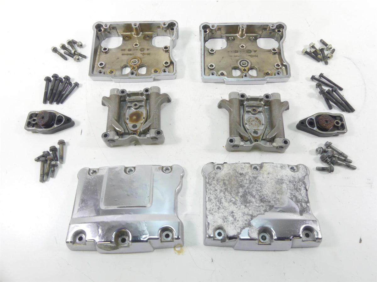 2002 Harley Softail FXSTDI Deuce Chrome Rocker Arm Box Cover Set 17543-99 {{ shop.shopifyCountryName }} - Mototech271