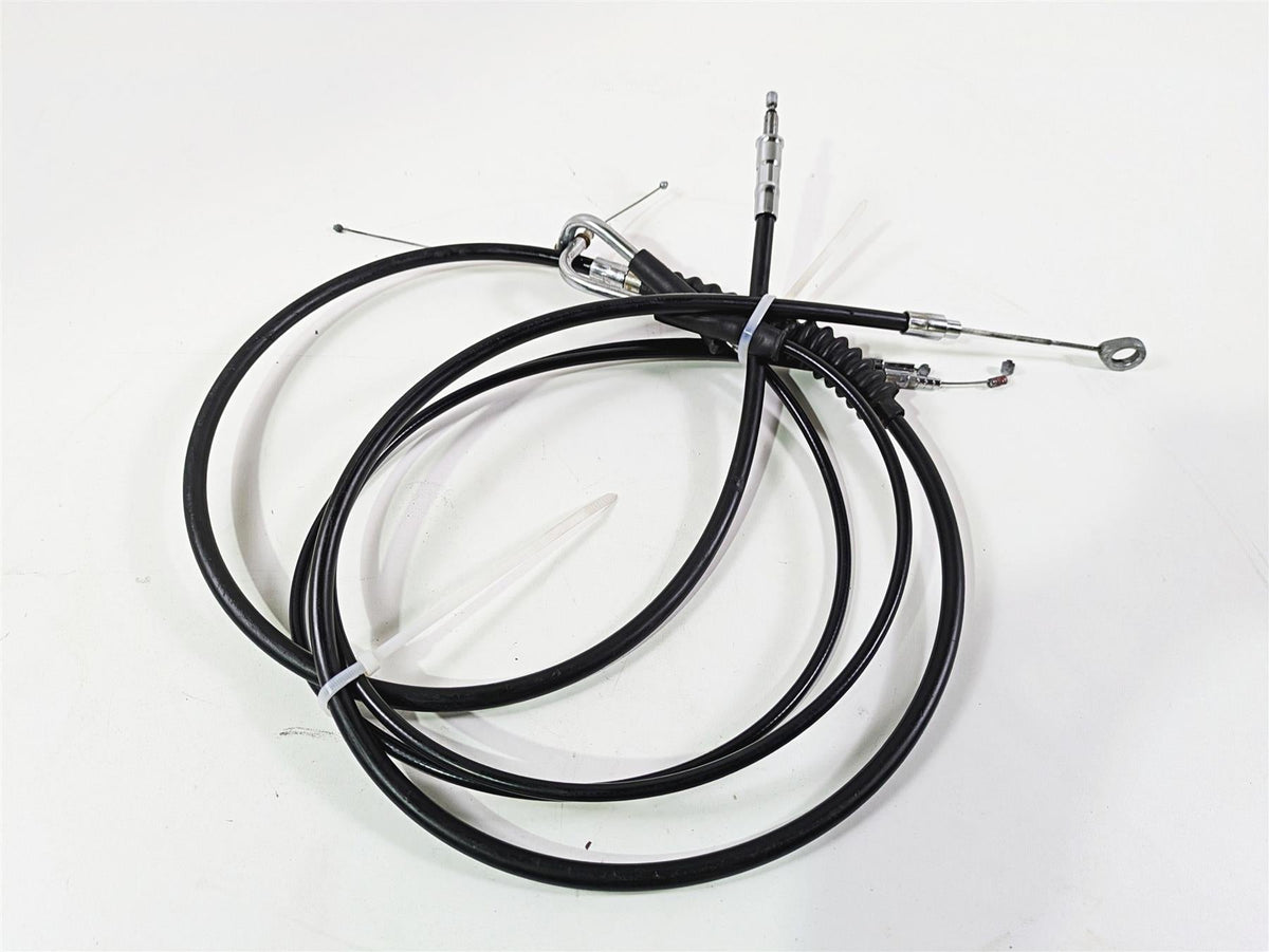 2011 Harley FXDC Dyna Super Glide 12" Extended Throttle Clutch Cable Set {{ shop.shopifyCountryName }} - Mototech271