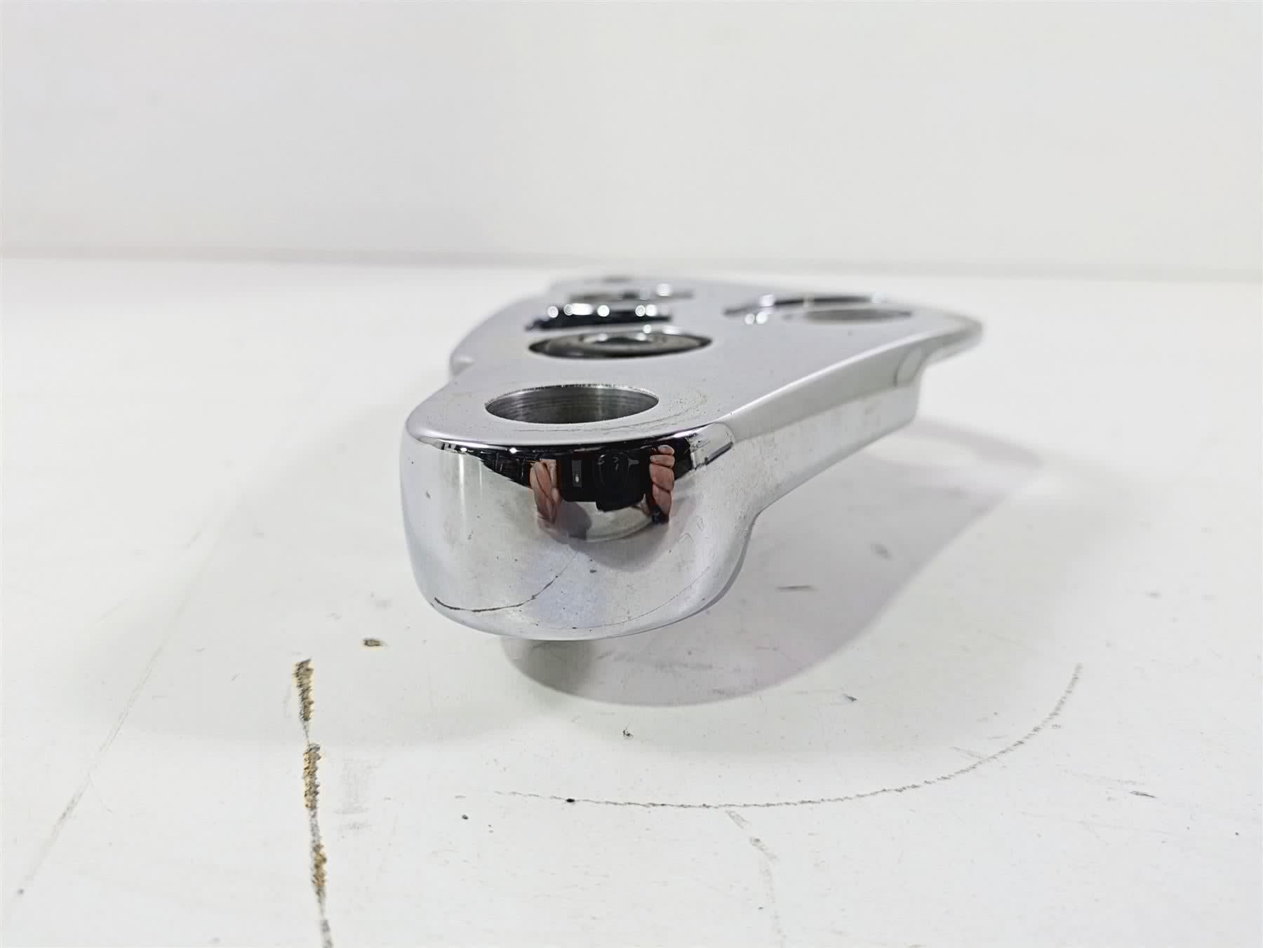 2009 Harley FXCWC Softail Rocker Upper Triple Tree Steering Clamp 49mm 46637-08 {{ shop.shopifyCountryName }} - Mototech271