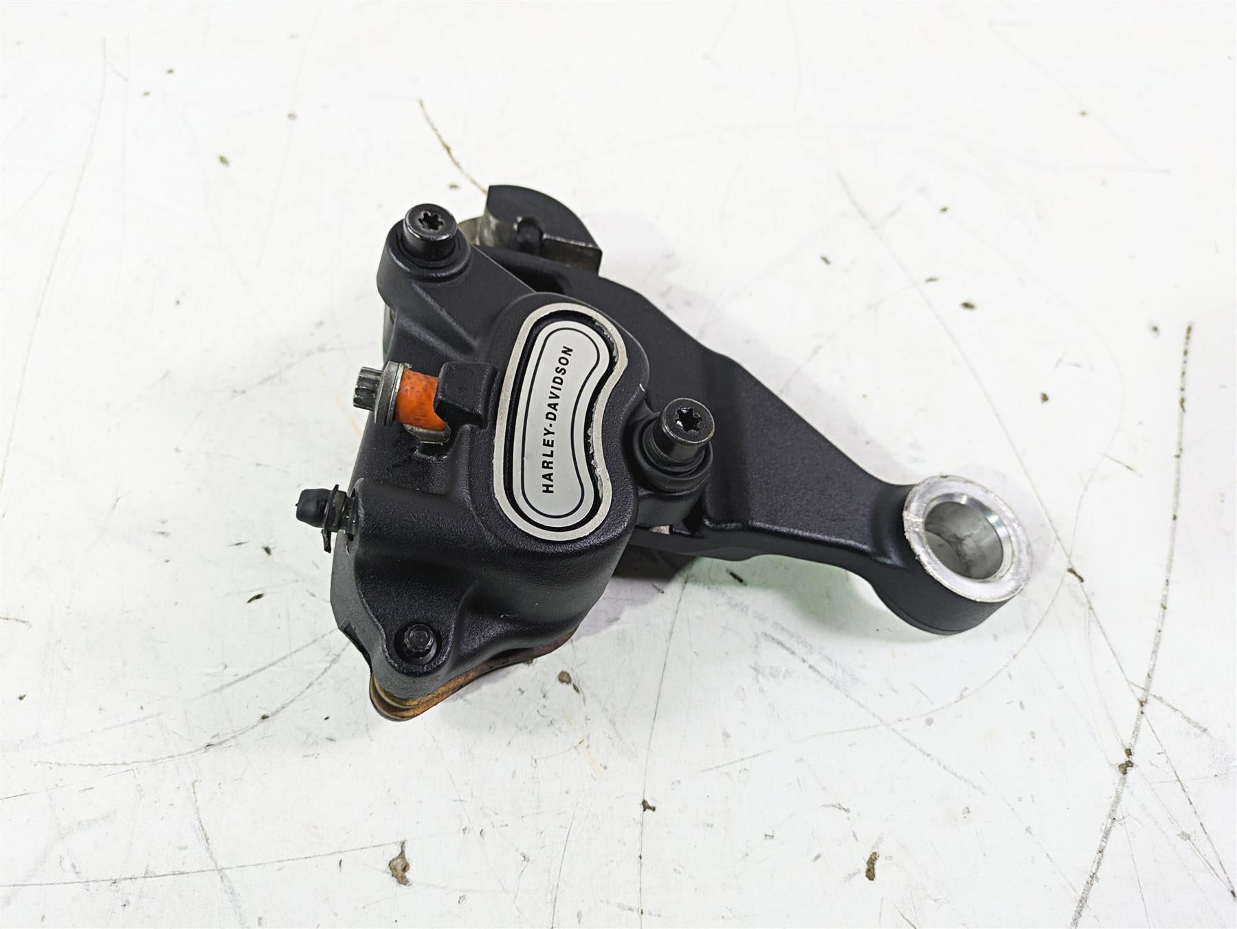 2016 Harley FLSTC Softail Heritage Rear Brake Caliper & Bracket 41300097 {{ shop.shopifyCountryName }} - Mototech271