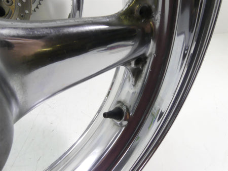 2001 Kawasaki ZX600J2 ZX6R Ninja Front Rear Chrome Wheel Rim Set 41073-1659 {{ shop.shopifyCountryName }} - Mototech271