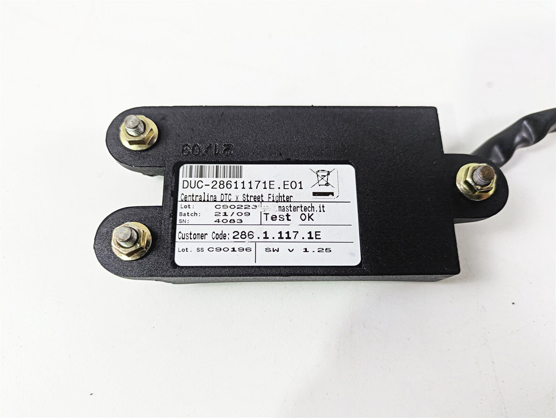 2010 Ducati Streetfighter 1098 S Traction Control Module Dtc 28611171E {{ shop.shopifyCountryName }} - Mototech271