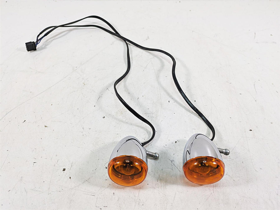 2007 Harley Sportster XL1200 C Front Turn Signal Blinker Set 68972-00 {{ shop.shopifyCountryName }} - Mototech271