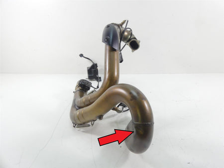 2015 Ducati Diavel Carbon Red Oem Exhaust Header Manifold & Servo Set 57112751B {{ shop.shopifyCountryName }} - Mototech271