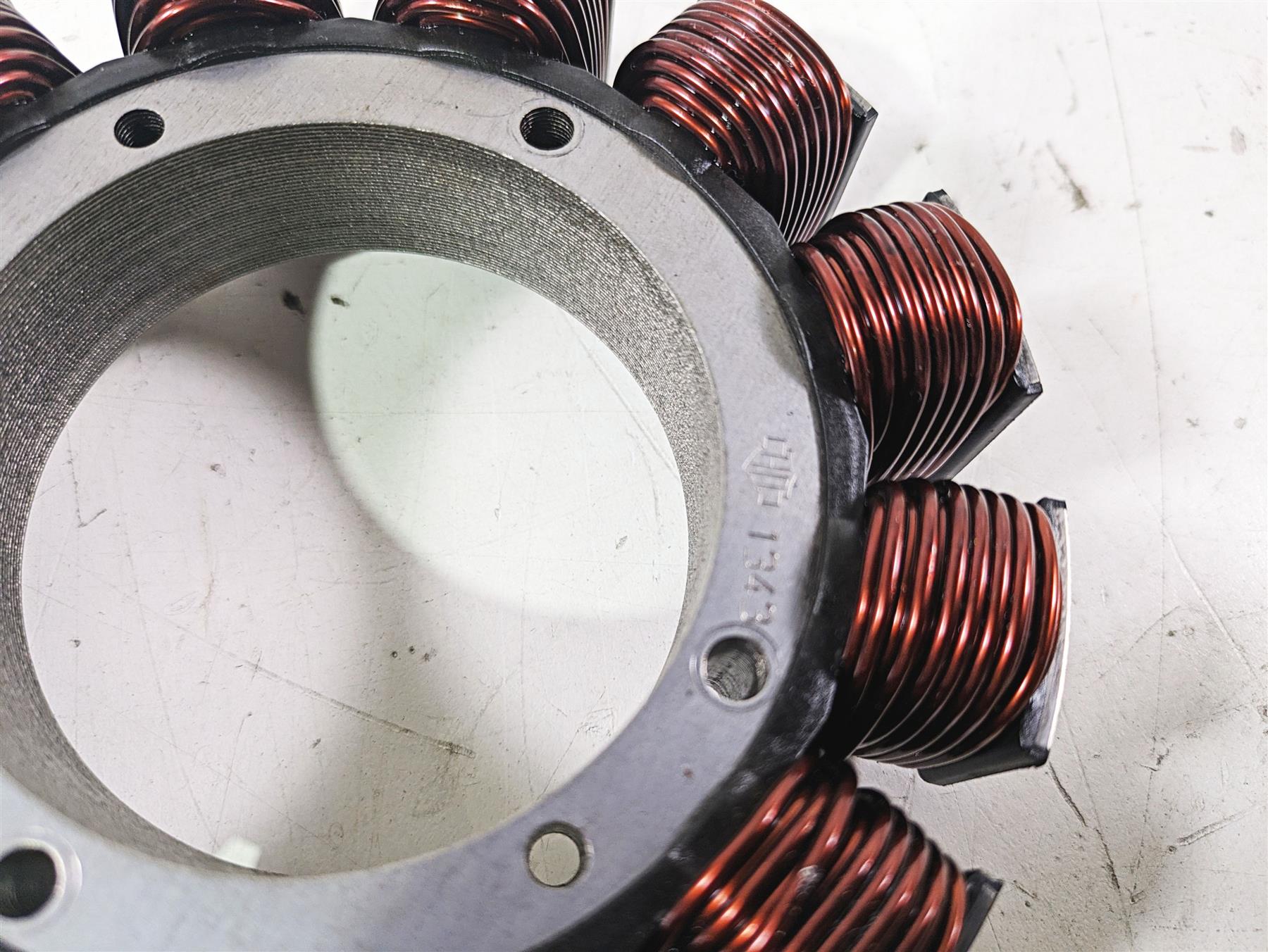 2003 Harley Touring FLHTCUI 100TH E-Glide Stator Alternator Generator 29987-02A {{ shop.shopifyCountryName }} - Mototech271