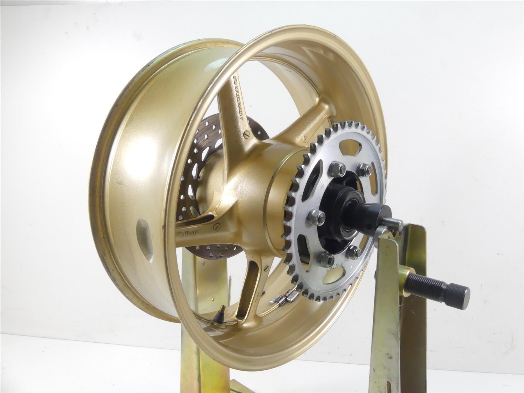 2008 Yamaha FZ1 Fazer Straight Golden Rear Wheel Rim 17x6 5VY-25338-00-8L {{ shop.shopifyCountryName }} - Mototech271