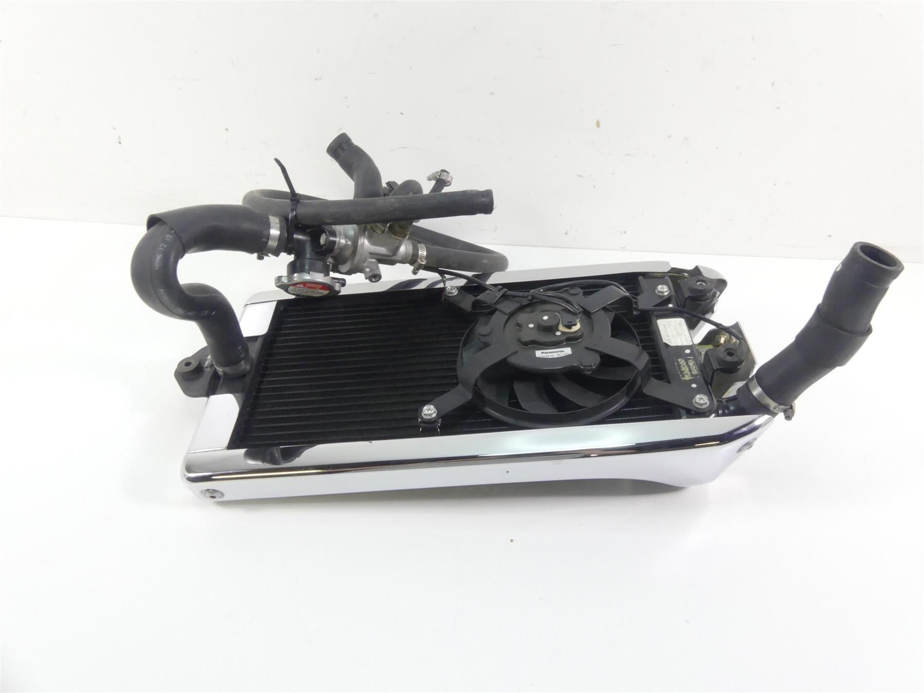 2006 Honda VTX1800 C2 Radiator Fan Hoses Guard Chrome Cover Set 19010-MCH-C21 {{ shop.shopifyCountryName }} - Mototech271