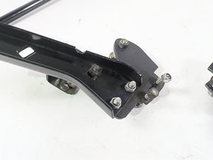 2001 Harley Touring FLHX Street Glide Rear Black Saddle Bag Rack Support Set
