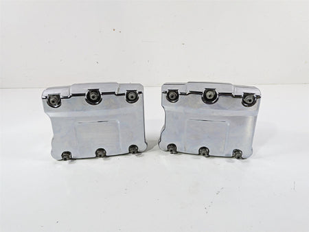 2012 Harley Softail FLSTF Fat Boy Chrome Rocker Box & Valve Cover Set 17543-99A {{ shop.shopifyCountryName }} - Mototech271