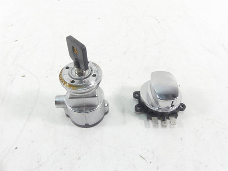 2009 Harley FXDF Dyna Fat Bob Ignition Switch Steering Lock Key Set 71430-06B {{ shop.shopifyCountryName }} - Mototech271