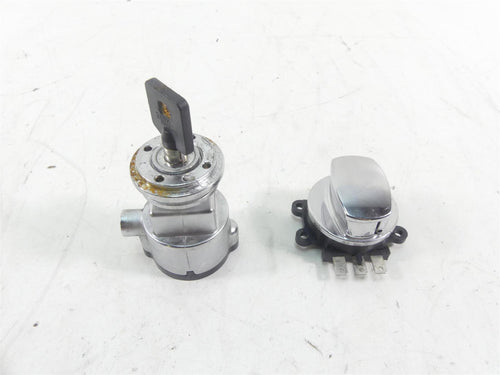 2009 Harley FXDF Dyna Fat Bob Ignition Switch Steering Lock Key Set 71430-06B | Mototech271