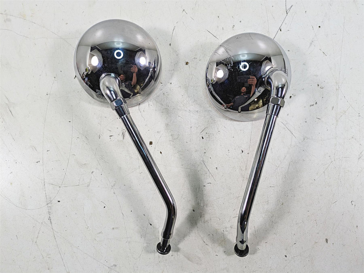 2011 Triumph America Round Rear View Mirror Set - Read T2066682 T2043439 {{ shop.shopifyCountryName }} - Mototech271
