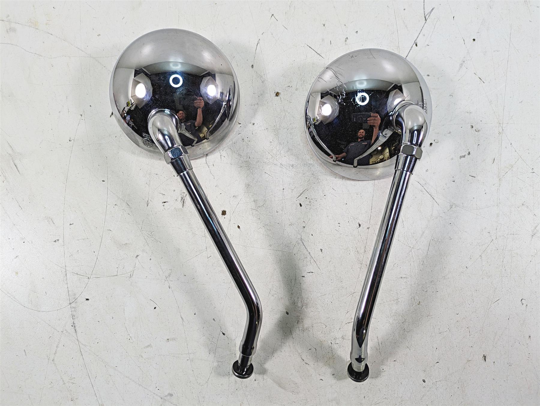 2011 Triumph America Round Rear View Mirror Set - Read T2066682 T2043439 | Mototech271
