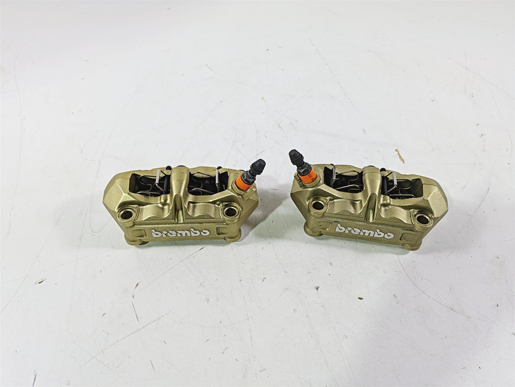 2016 BMW S1000RR K46 Golden Brembo Front Brake Calipers 100mm 34117714784 {{ shop.shopifyCountryName }} - Mototech271