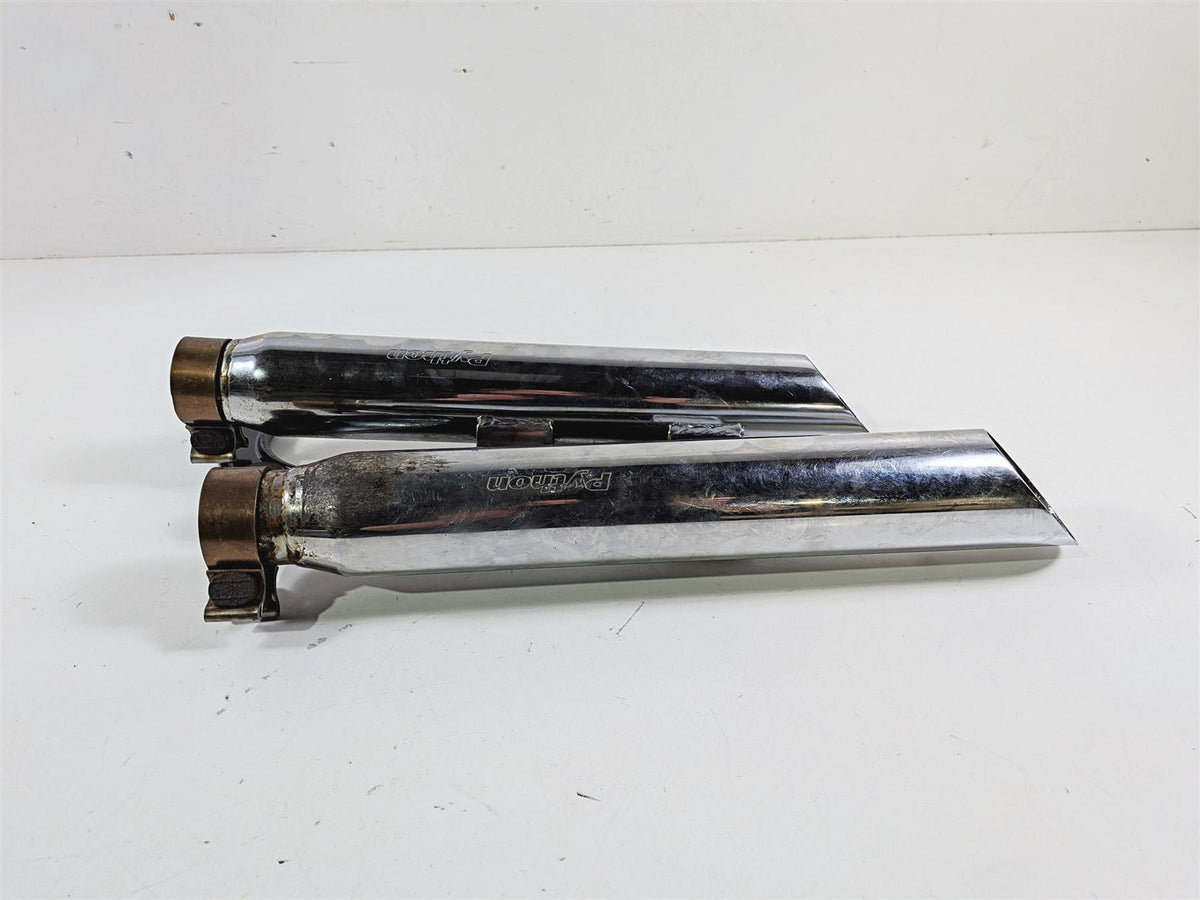 2012 Harley Softail FLSTF Fat Boy Python Slash Cut Slip On Muffler {{ shop.shopifyCountryName }} - Mototech271
