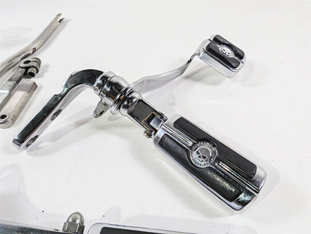 2008 Harley FXDSE CVO Dyna Front Rear Chrome Forward Foot Peg Control Set-Mototech271