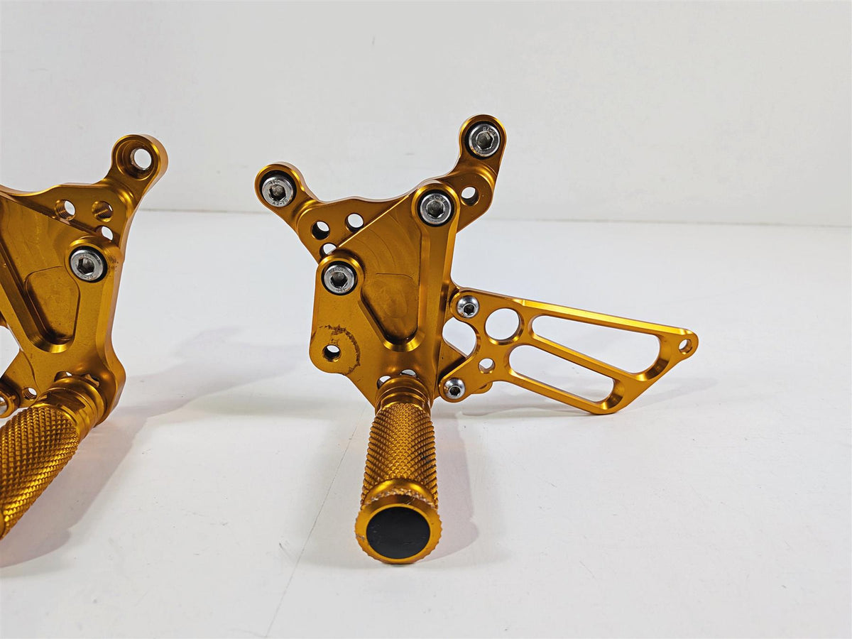 2007 Mv Agusta F4 1000R 312 Golden Aftermarket Foot Peg Rearset-Mototech271