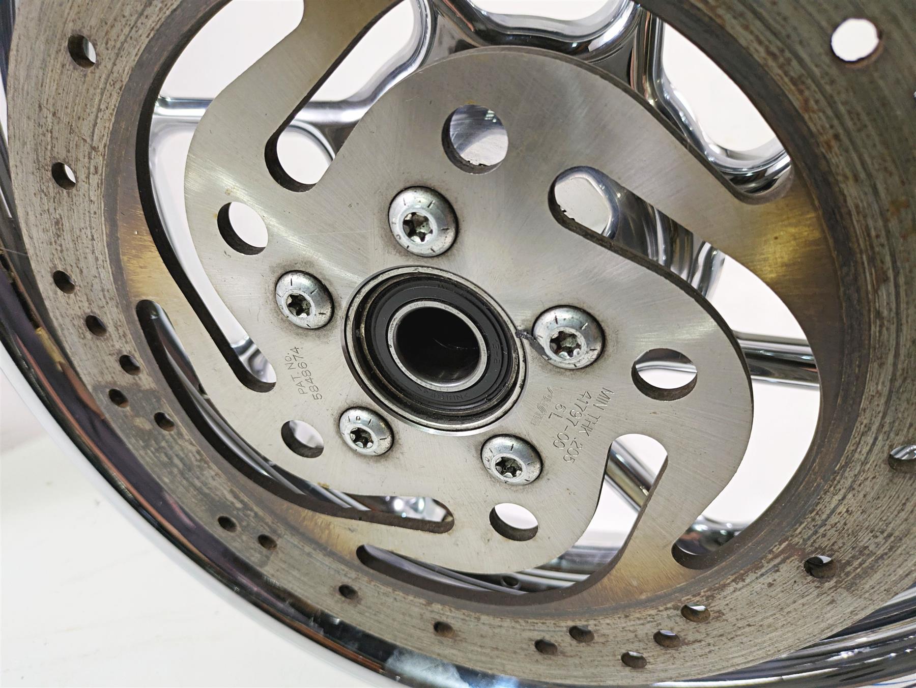 2007 Harley Touring FLHRSE CVO Road King Front Rear Chrome Wheel Set 44612-07 {{ shop.shopifyCountryName }} - Mototech271