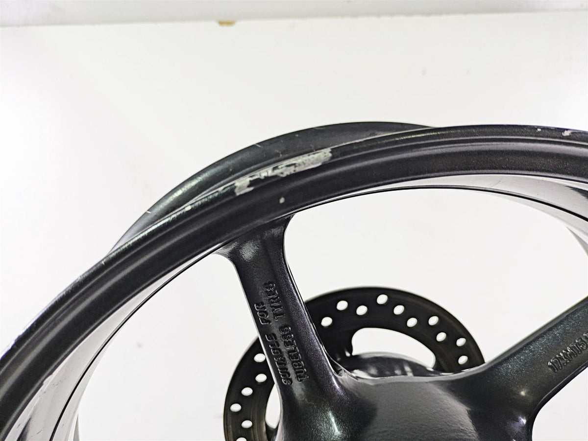 2012 Triumph Daytona 675 17x5.5 Rear Wheel Rim Graphite T2010842 {{ shop.shopifyCountryName }} - Mototech271