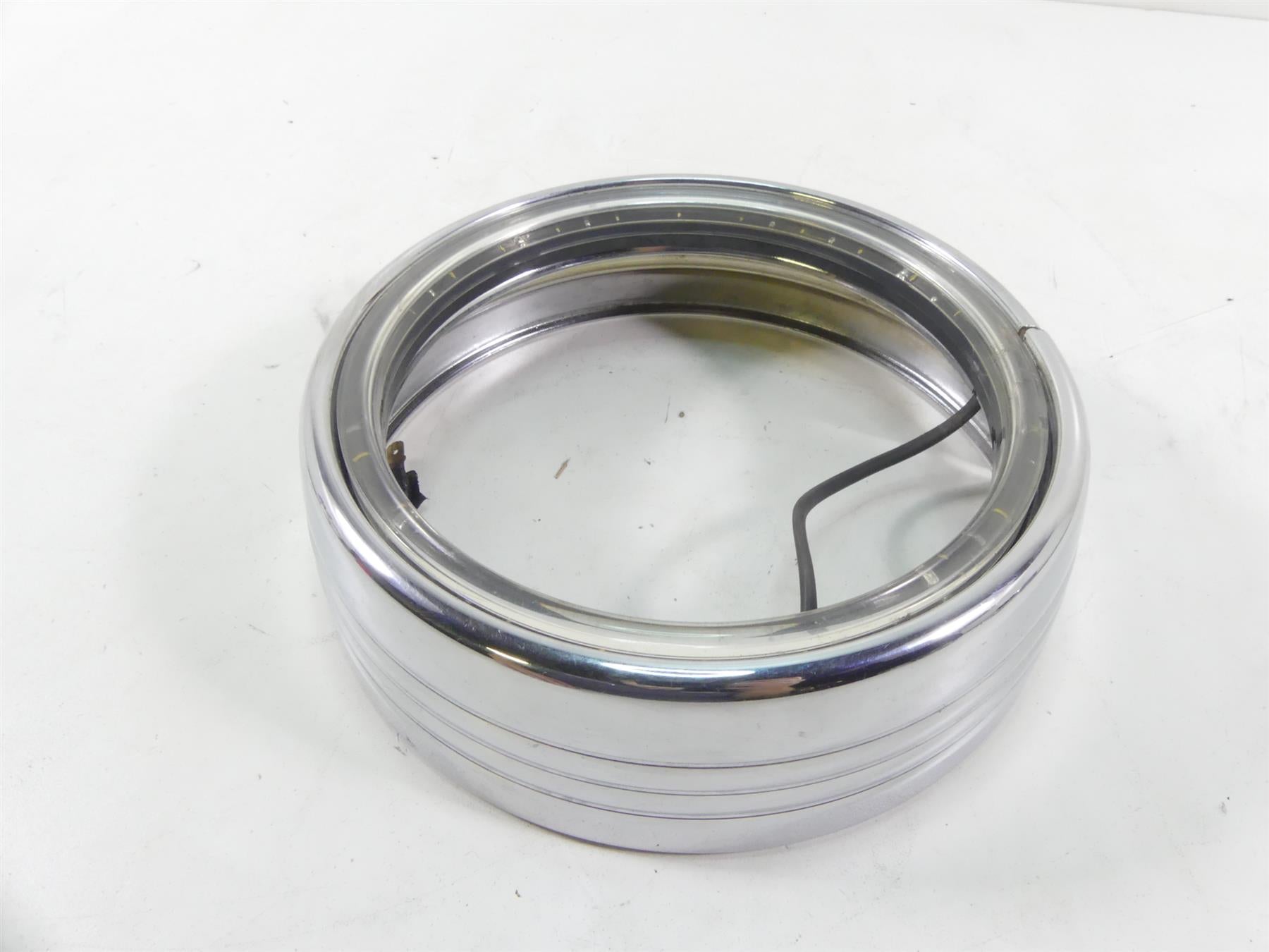 2004 Harley FLHTC SE CVO Electra Glide Chrome Led Headlight Halo Ring {{ shop.shopifyCountryName }} - Mototech271