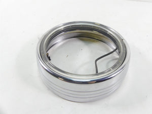 2004 Harley FLHTC SE CVO Electra Glide Chrome Led Headlight Halo Ring | Mototech271