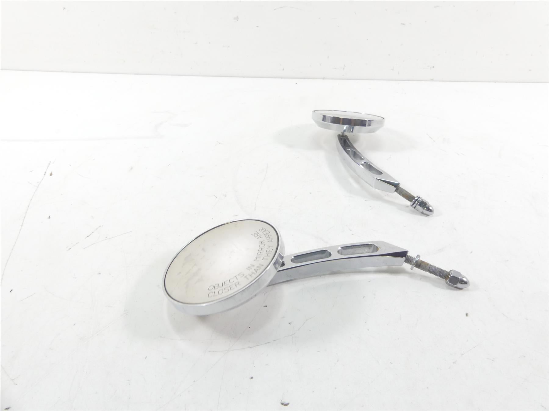 2000 Harley Dyna FXR4 CVO Super Glide Rear View Billet Mirror Set 91507-99 {{ shop.shopifyCountryName }} - Mototech271