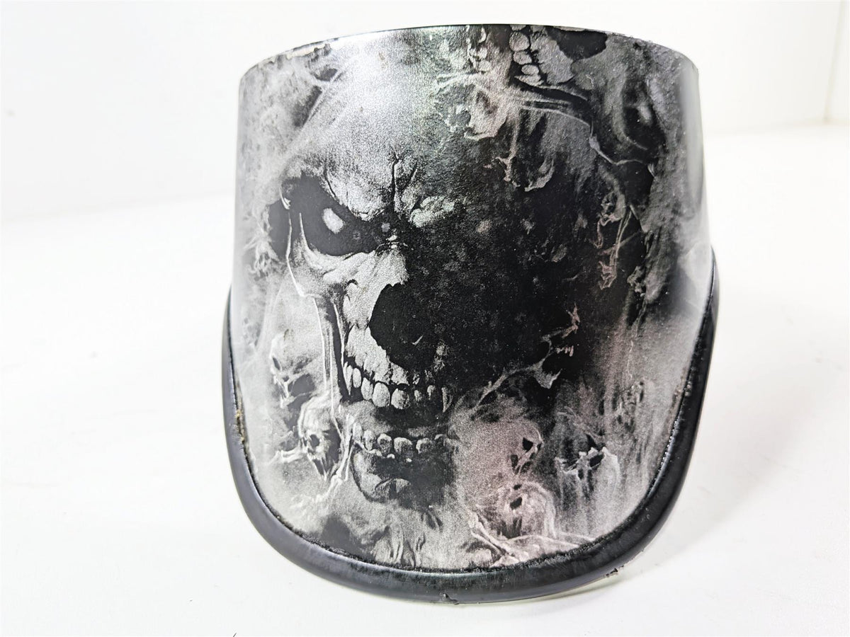 1990 Harley Touring FLHTC Electra Glide Tank Cover Custom Skull Paint 61282-03 {{ shop.shopifyCountryName }} - Mototech271