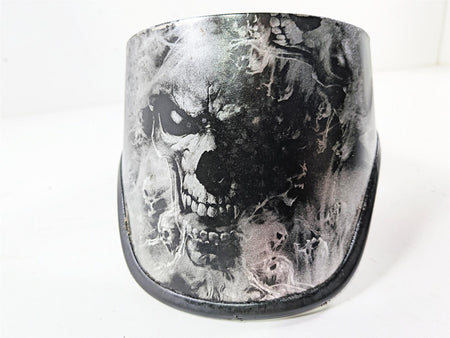 1990 Harley Touring FLHTC Electra Glide Tank Cover Custom Skull Paint 61282-03 {{ shop.shopifyCountryName }} - Mototech271