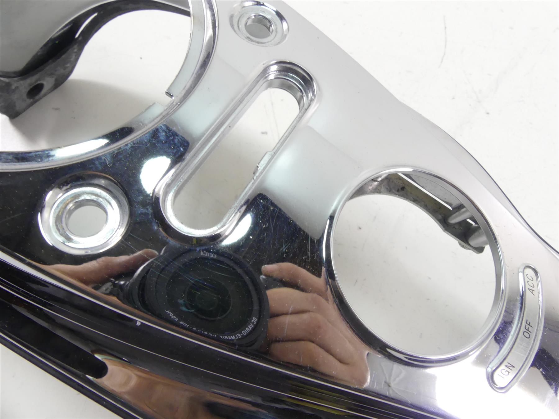 2010 Harley FXDWG Dyna Wide Glide Chrome Tank Dash Cover Panel 61734-10 {{ shop.shopifyCountryName }} - Mototech271