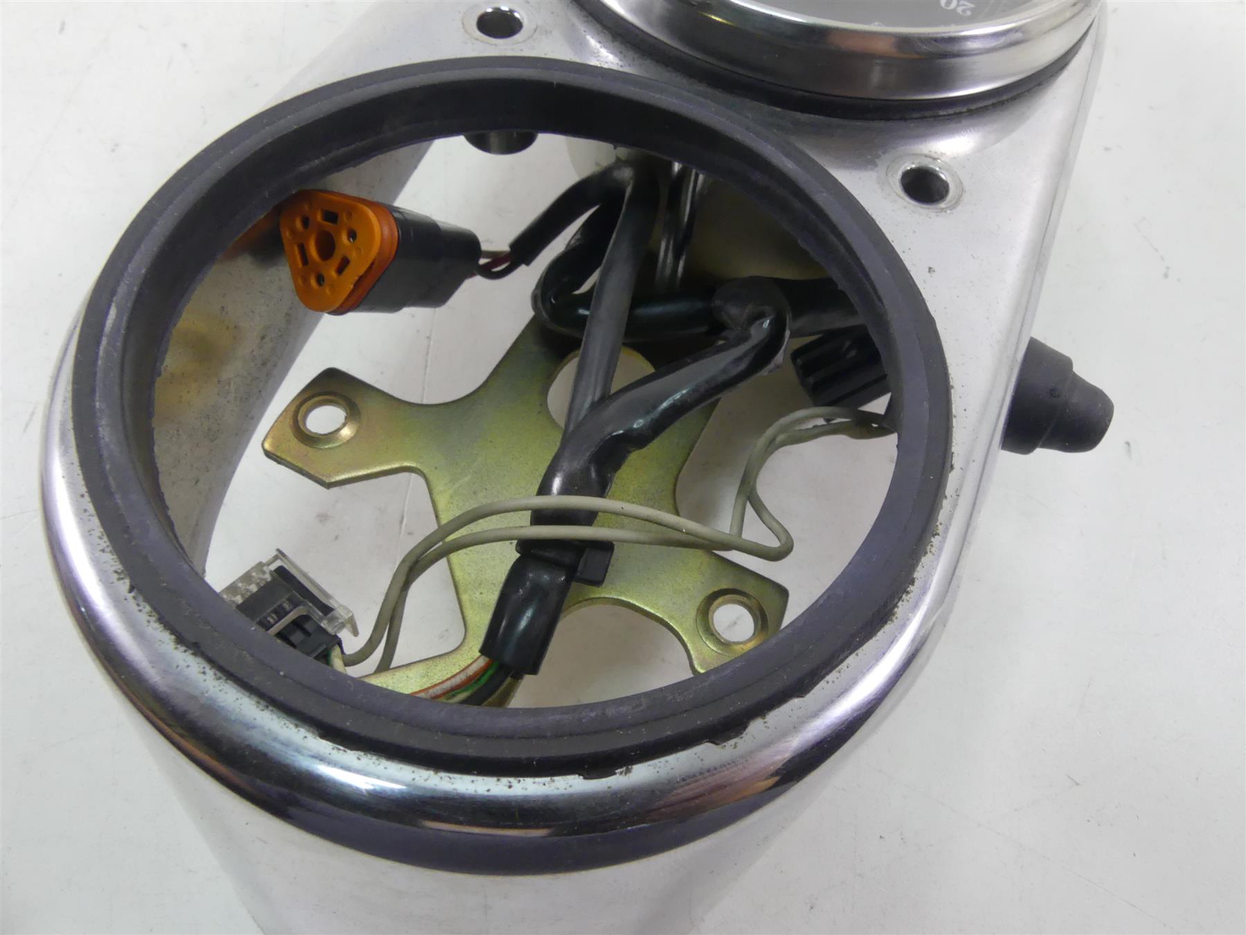 2000 Harley Dyna FXR4 CVO Super Glide Tachometer Trim Panel Cover Set 67042-99 {{ shop.shopifyCountryName }} - Mototech271