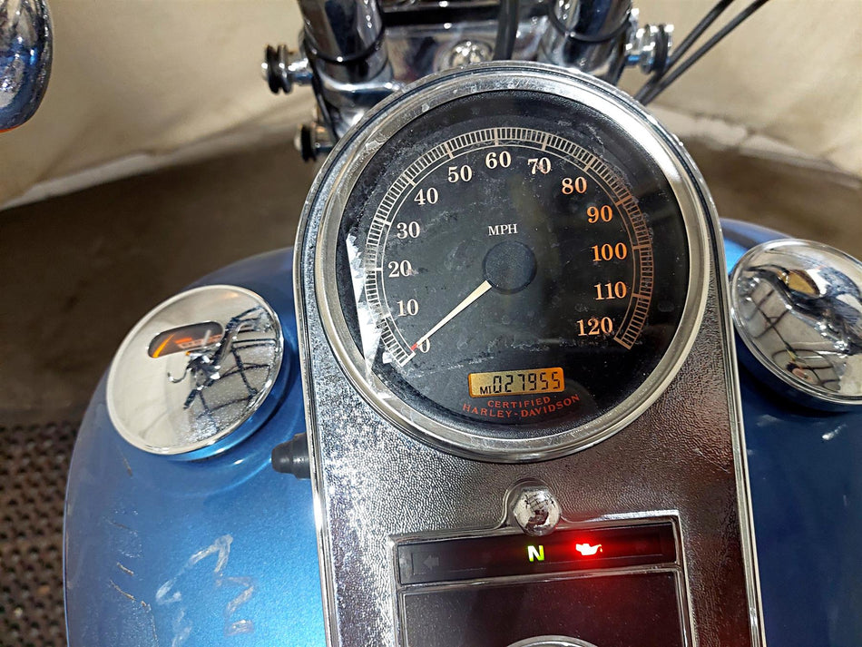 2006 Harley Softail FXSTSI Springer Speedometer Speedo Gauge 27K 67410-04A {{ shop.shopifyCountryName }} - Mototech271