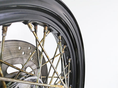 2008 Harley FLSTSB Cross Bones Straight 16x3 Front Wheel Spoke Rim 44937-08 {{ shop.shopifyCountryName }} - Mototech271