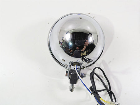 2008 Ultima Motorcycles Fat Bastard Round Chrome Headlight & Mount {{ shop.shopifyCountryName }} - Mototech271
