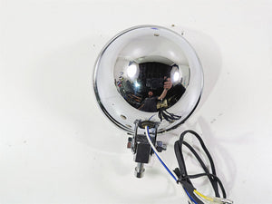 2008 Ultima Motorcycles Fat Bastard Round Chrome Headlight & Mount