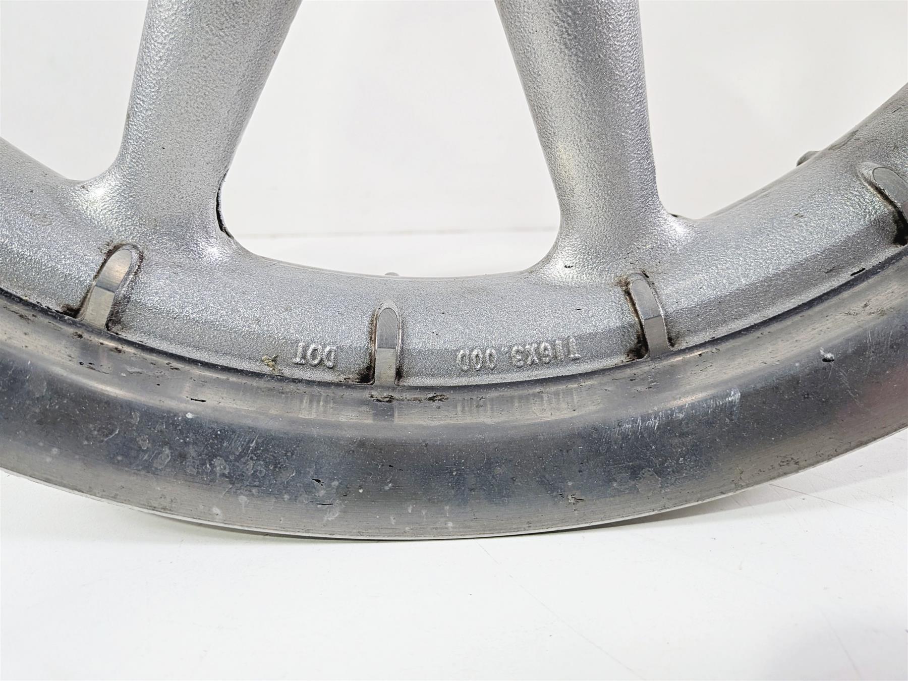 2004 Harley Touring FLTRI Road Glide Straight 9 Spoke 16x3 Front Wheel Rim 43421-00-Mototech271