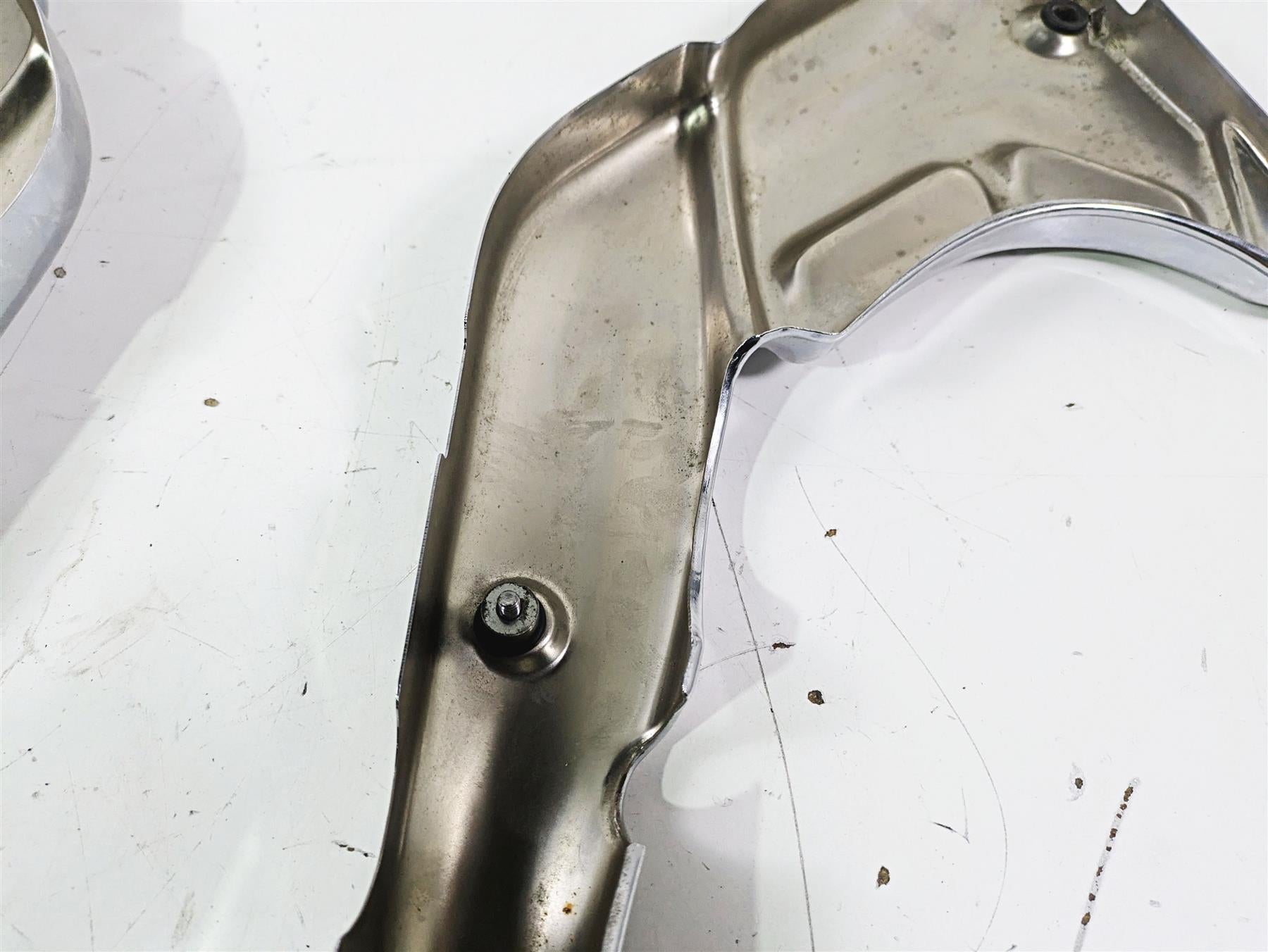 1998 Moto Guzzi California 1100 EV Rear Side Chrome Cover Fairing Set GU03467300 {{ shop.shopifyCountryName }} - Mototech271