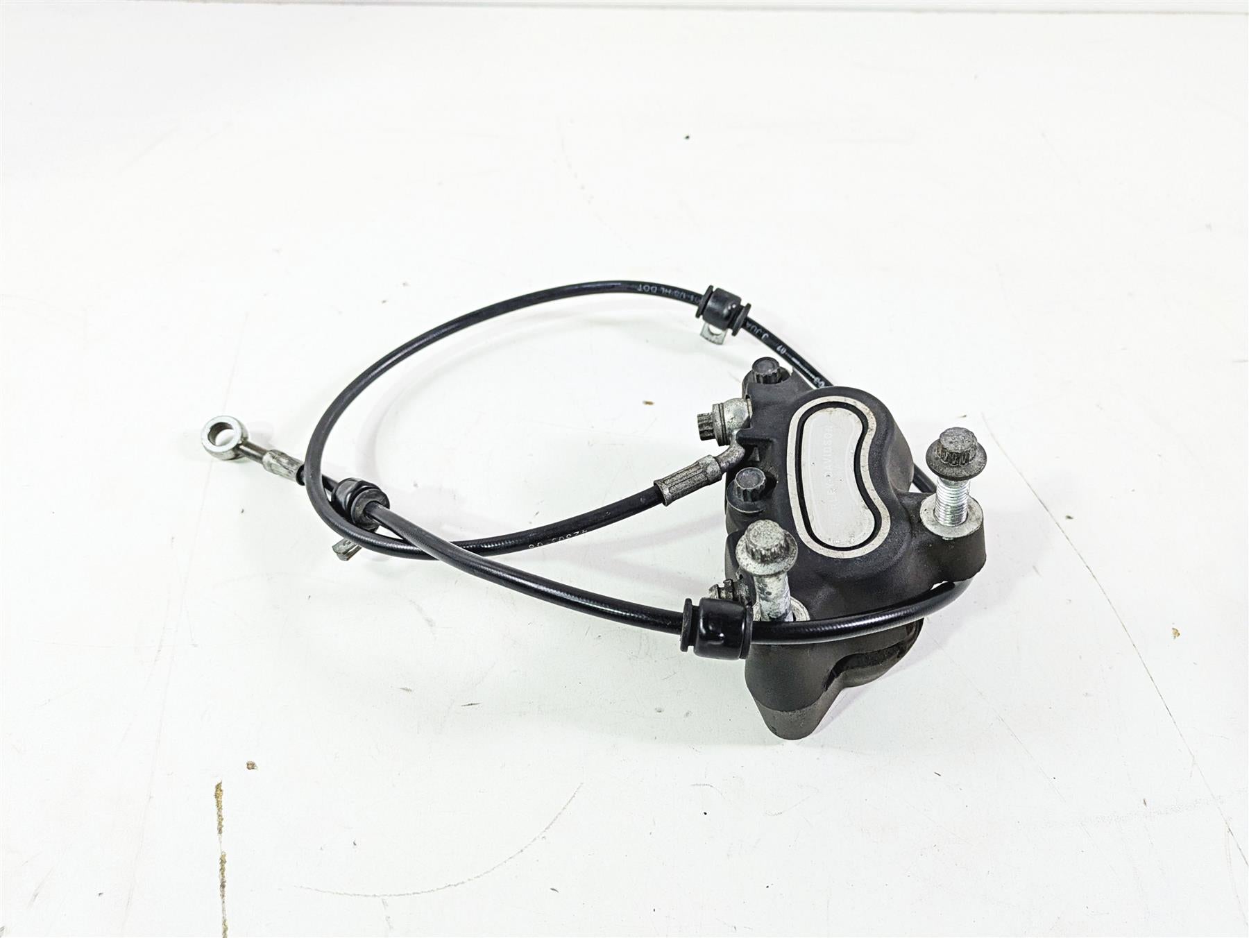 2008 Harley FLSTC 105TH Softail Heritage Front Brake Caliper + Line 44046-08 {{ shop.shopifyCountryName }} - Mototech271
