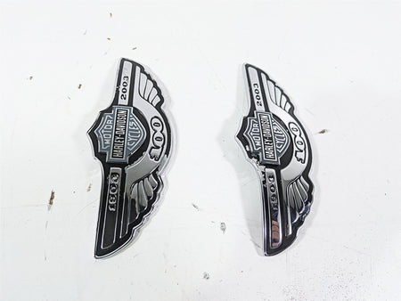 2003 Harley Dyna FXDL Low Rider 100TH Tank Emblems Badges 62230-03A 62231-03A {{ shop.shopifyCountryName }} - Mototech271