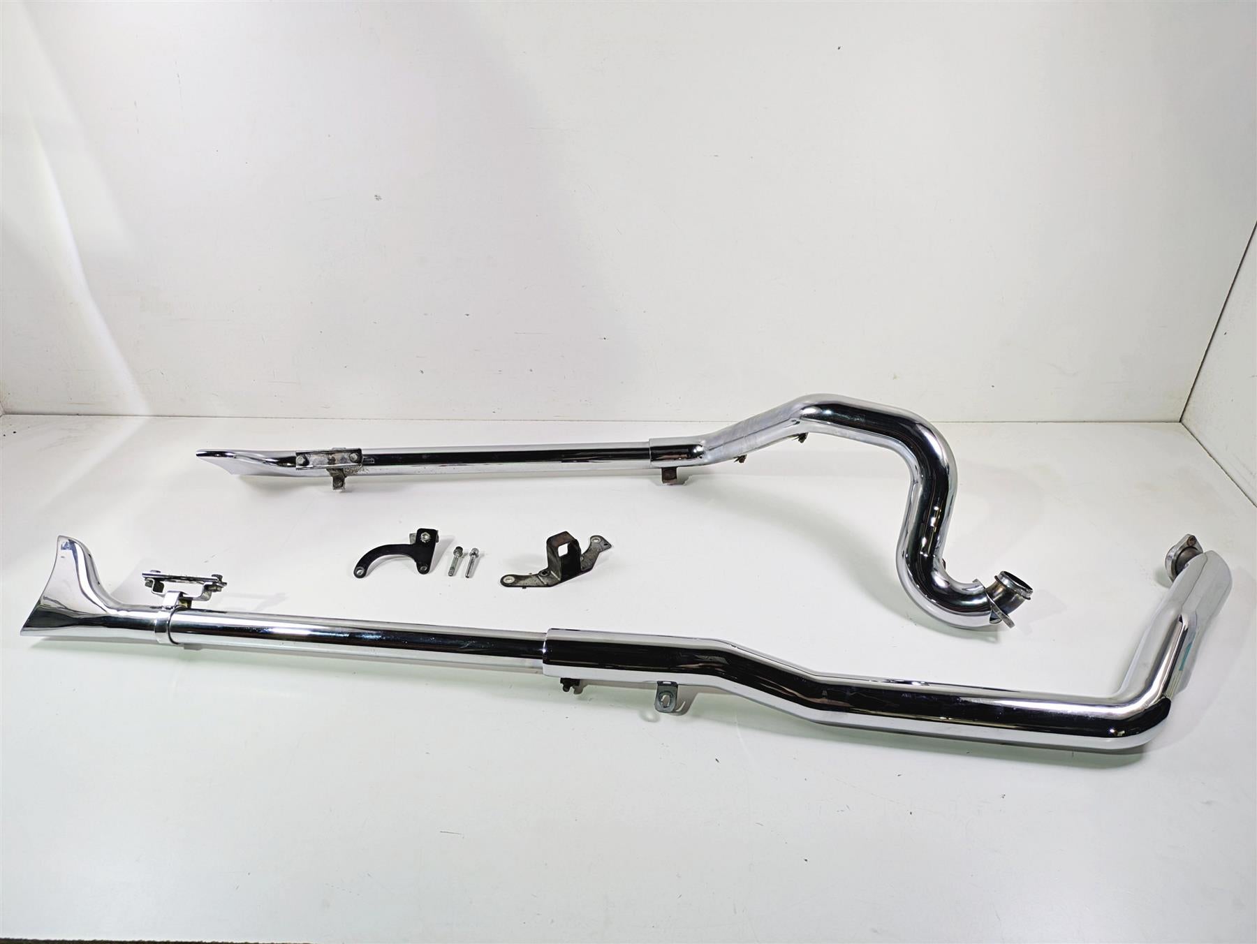 1998 Harley Touring FLHRCI Road King True Dual Fishtail Header Exhaust Set