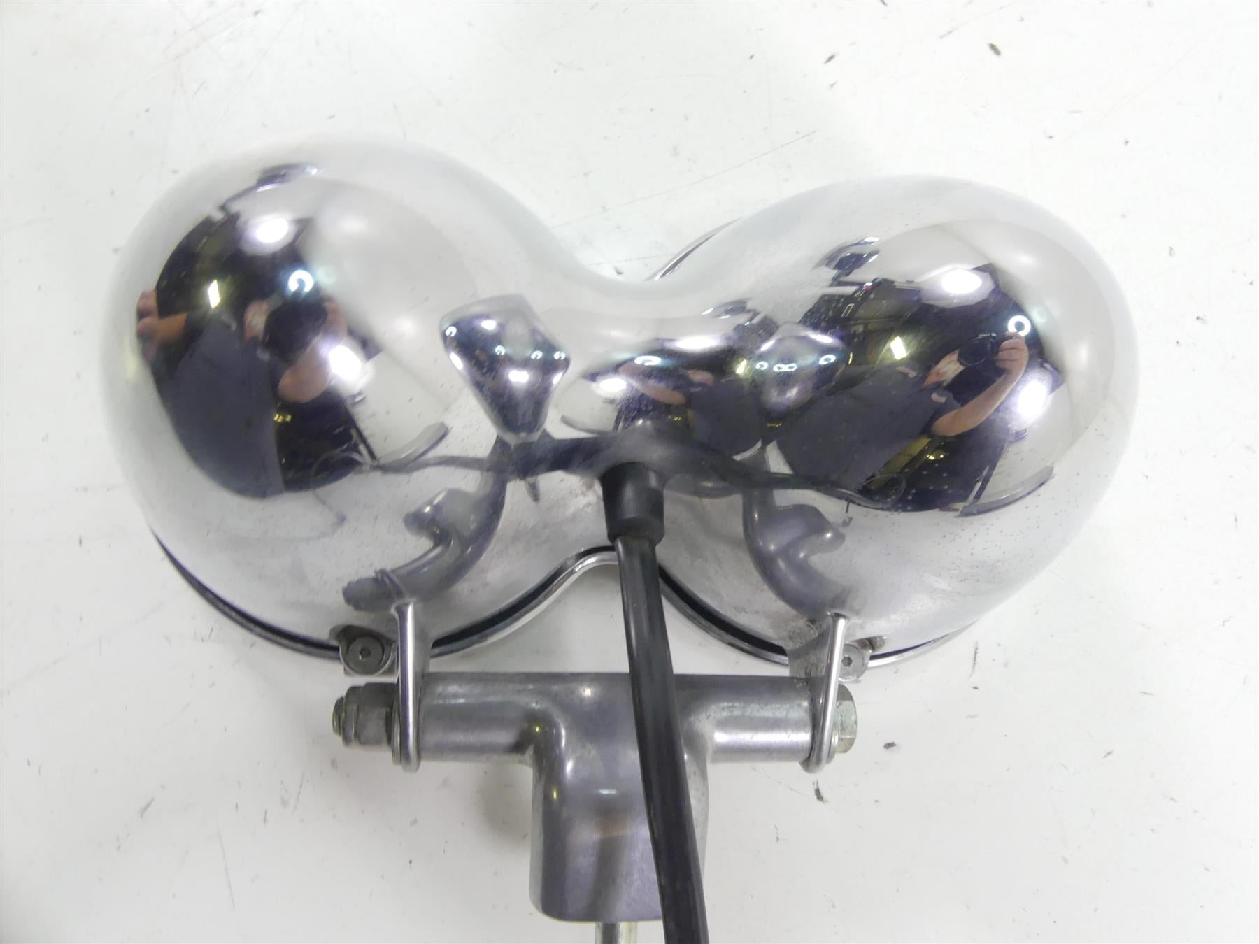 2009 Harley FXDF Dyna Fat Bob Headlight Head Light Bucket And Lens 69797-08 {{ shop.shopifyCountryName }} - Mototech271