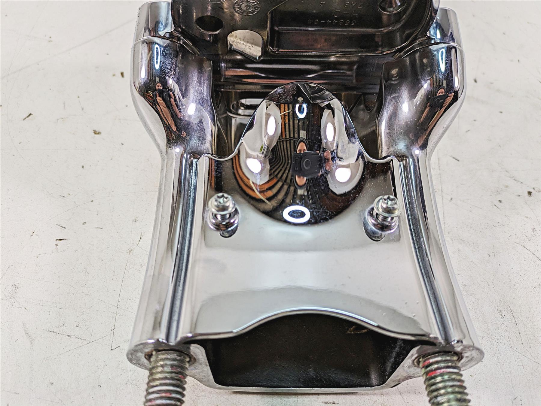 2007 Harley Sportster XL1200 C Riser Speedo Mount Chrome Cover Set 55842-04 {{ shop.shopifyCountryName }} - Mototech271