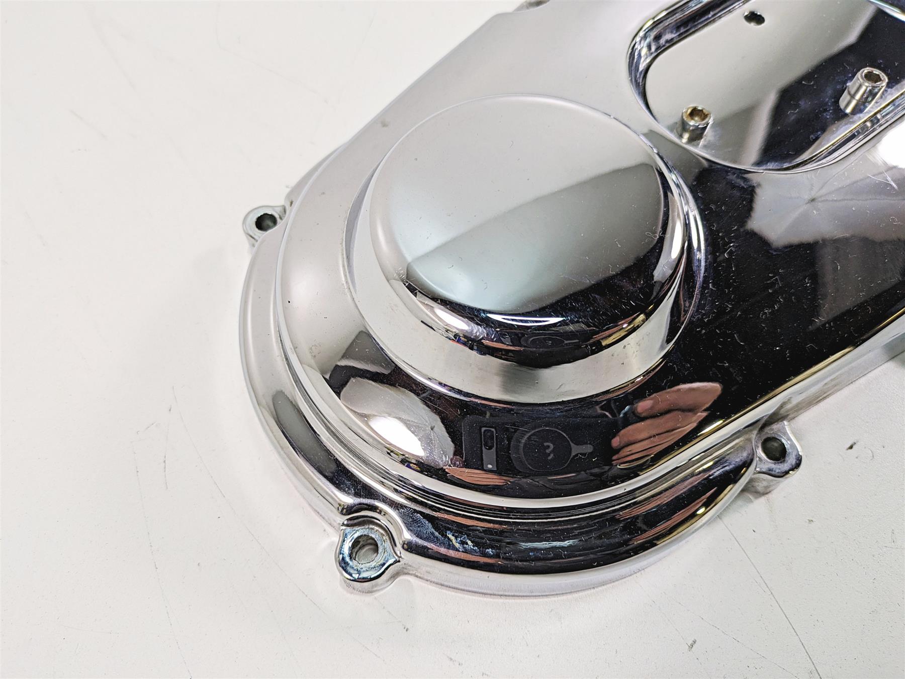 1999 Harley Dyna FXDL Low Rider Outer Primary Drive Chrome Clutch Cover 60506-99 {{ shop.shopifyCountryName }} - Mototech271