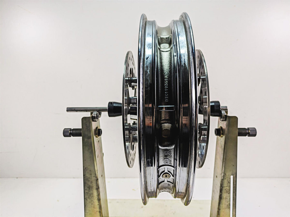 2014 Harley Touring FLHTK Electra Glide 17x3 Chisel Custom Front Wheel 43300057 {{ shop.shopifyCountryName }} - Mototech271