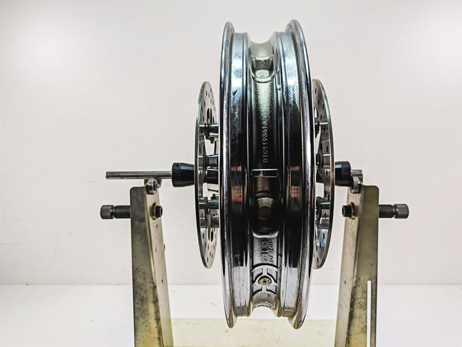 2014 Harley Touring FLHTK Electra Glide 17x3 Chisel Custom Front Wheel 43300057 {{ shop.shopifyCountryName }} - Mototech271