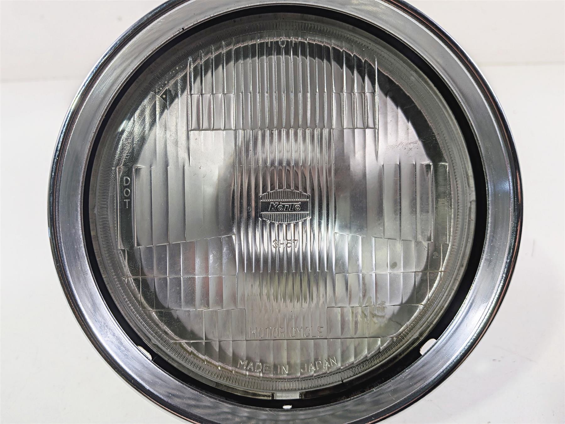 2007 Yamaha XVS1100 V-Star Custom Headlight Head Light Lamp No Bulb 5KP-84310-01 {{ shop.shopifyCountryName }} - Mototech271