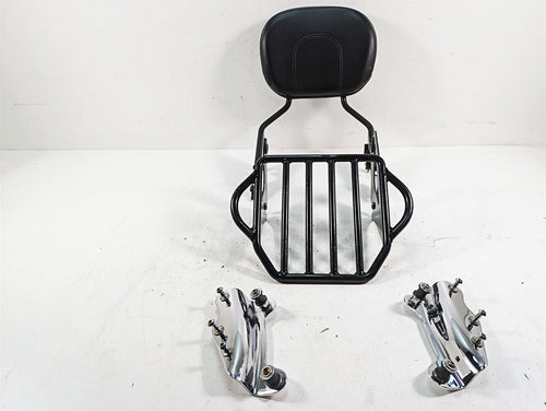 2013 Harley Touring FLHX Street Glide Sissy Bar Luggage Rack & Mounts Set -Read | Mototech271